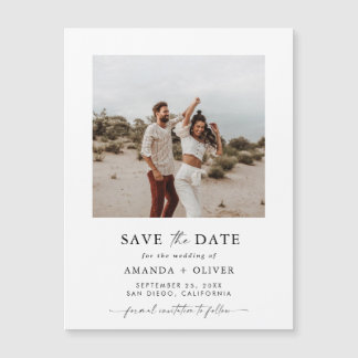 写真Save the Date, Boho Minimalist日付を保存