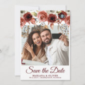 写真Save the Date Card Autumn Mixフローラ 招待状 (正面)