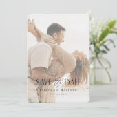 写真Save The Date Card Boho ミニマル 結婚's セーブザデート (スタンド正面)