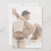 写真Save The Date Card Boho ミニマル 結婚's セーブザデート (正面)