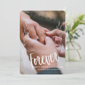 写真Save the Date foreverデザイン 招待状 (スタンド正面)