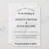 写真Save the Date foreverデザイン 招待状 (裏面)