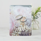 写真Save the Date foreverフローラデザイン 招待状 (スタンド正面)