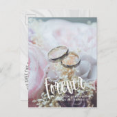 写真Save the Date foreverフローラ 案内ポストカード (正面/裏面)