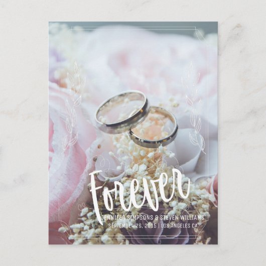 写真Save the Date foreverフローラ 案内ポストカード (正面)