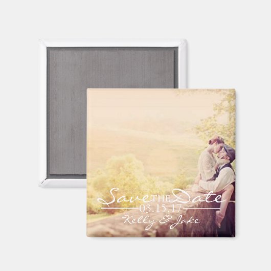 写真Save the Date Magnet マグネット (正面/裏面)