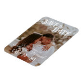 写真Save the Date Magnets with White文字 マグネット (左側)