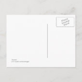 写真Save The Date Summerビーチ結婚式はがき 案内ポストカード (裏面)