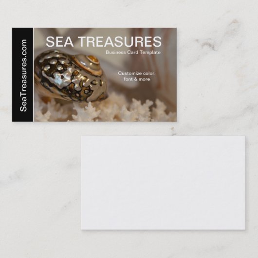 写真SeaShells 名刺 (正面/裏面)