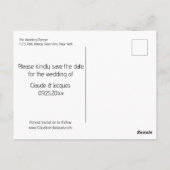 写真Simplistic Eucalyptus日付はがきを保存 ポストカード (裏面)