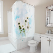 *~*写真SKYピンクの花フローラAR15 シャワーカーテン (インサイチュ)