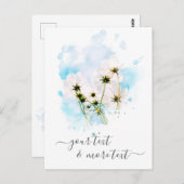 *~*写真SKYピンクの花フローラAR15 ポストカード (正面/裏面)