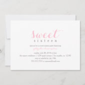 写真Sweet sixteen|誕生日パーティーの招待 招待状 (正面)