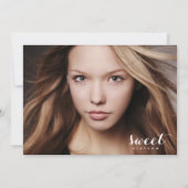 写真Sweet sixteen|誕生日パーティーの招待 招待状 (裏面)