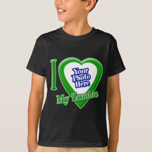 写真Tシャツでゾンビが大好き Tシャツ