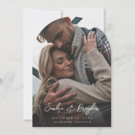 写真V モダン Chic 8 Save the Date Arch 招待状