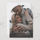 写真V モダン Chic 8 Save the Date Arch 招待状 (正面)