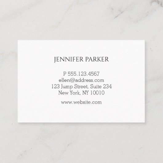 写真Visitencarte名刺 名刺 (裏面)