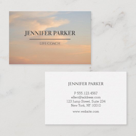 写真Visitencarte名刺 名刺 (正面/裏面)