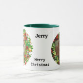 写真x 2 Christmas Gift Dog Mom Coffee マグカップ (中央)