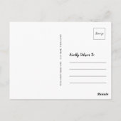 写素朴真 |(昆虫)オオカバマダラ、モナークとワイルドフラワーポストカード ポストカード (裏面)