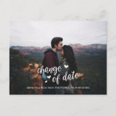 写結婚真の延長とかわいいデートチェンジ ポストカード (正面)