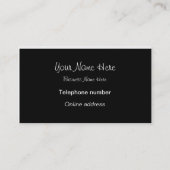 写結婚真ポートレート名刺 名刺 (裏面)