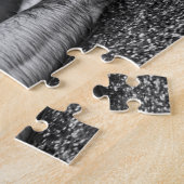 写結婚真モダン記念品 ジグソーパズル (側面)