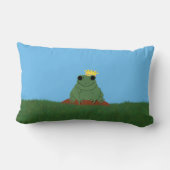 冠お洒落付きカエルの王子 ランバークッション (裏面)