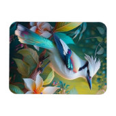 冠のあるカンムリカケス マグネット (横)