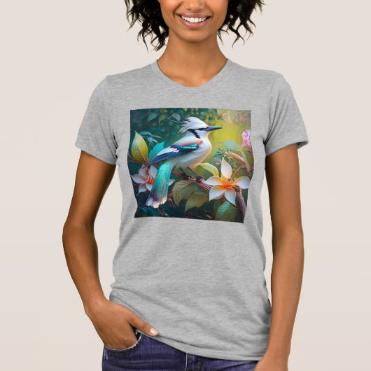 冠のあるカンムリカケス Tシャツ (正面)