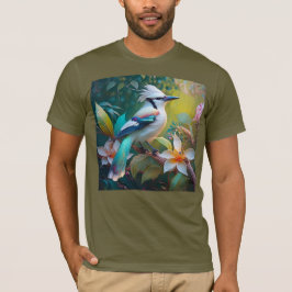 冠のあるカンムリカケス Tシャツ
