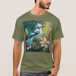 冠のあるカンムリカケス Tシャツ