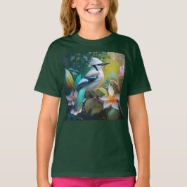 冠のあるカンムリカケス Tシャツ