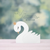 冠をかぶった白鳥 アクリルサイン (ニュートラル)