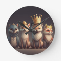 冠をかぶった野生動物