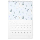 冠を戴く白鳥 カレンダー (2月 2027)