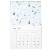 冠を戴く白鳥 カレンダー (1月 2027)