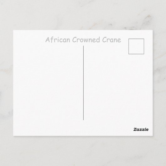 冠クレーン ポストカード (裏面)