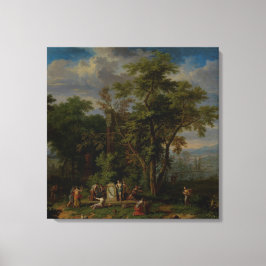 冠婚葬祭を伴うアルカディアンランドスケープ キャンバスプリント