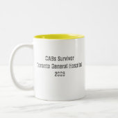 冠状動脈バイパス外科生存者のマグ ツートーンマグカップ (左)