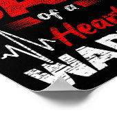 冠誇りを持った状ハートパパ ポスター (角)