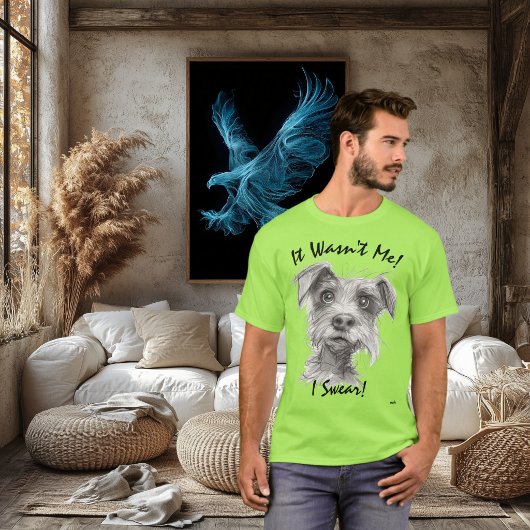 冤罪だワン!おもしろい犬のTシャツ - 嘘は言ってない! Tシャツ