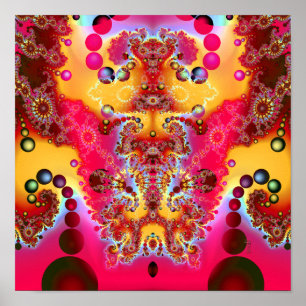 冥想的な浮揚V2 (12" x12")の芸術のプリント ポスター