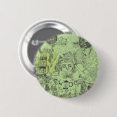 冥想的な魔法使いPin 缶バッジ (正面&裏面)