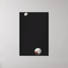 冥王星とチャロンをスケールするには キャンバスプリント