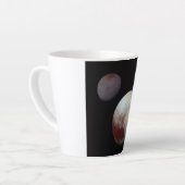 冥王星とチャロン9thまたはドワーフ惑星シス太陽のテム カフェラテマグ (左アングル)