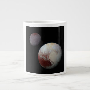 冥王星とチャロン9thまたはドワーフ惑星シス太陽のテム ジャンボコーヒーマグカップ