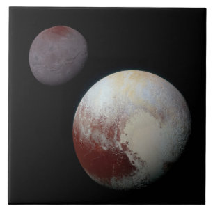 冥王星とチャロン9thまたはドワーフ惑星シス太陽のテム タイル