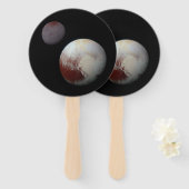 冥王星とチャロン9thまたはドワーフ惑星シス太陽のテム ハンドファン (正面&裏面)